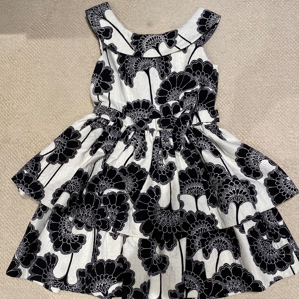 Kate Spade Floral Tiered Dress w/ Bow